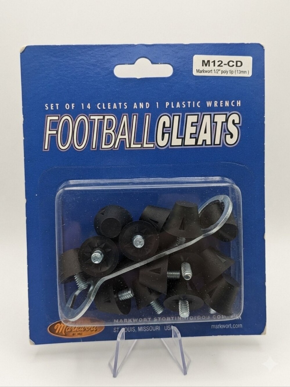 Football Cleats ⚽ 🏈 Replacement Studs (Set of 14) with Key (NWT)